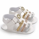 Baby Girl Shoes Verão Suave Sole Da Moda Tecido Sandals