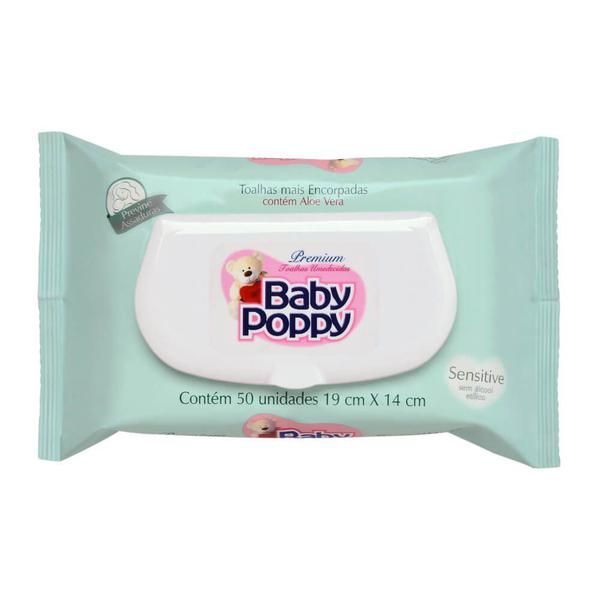 Baby Poppy Lenço Umedecido Infantil C/50