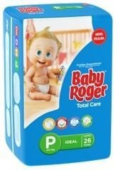 Baby Roger Ideal Fralda Infantil P C/26 (Kit C/03)