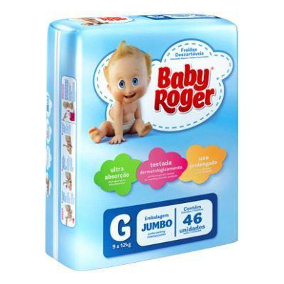 Baby Roger Jumbo Fralda Infantil G C/46 (Kit C/03)