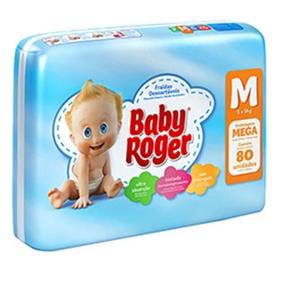 Baby Roger Mega Fralda Infantil M com 80