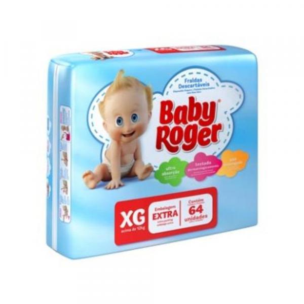 Baby Roger Mega Fralda Infantil Xg C/64