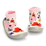 Baby Soft Soled Prewalker Unisex Sock-Like Cotton Shoes Sweet Floral Shoes