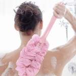 Back-Massagem Flower Bath com espessamento antiderrapante punho longo e de suspensão da corda escova de banho