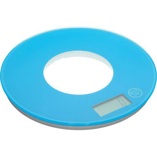 Balança 5kg Vidro Temperado Azul Digital