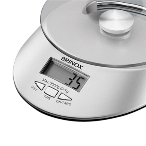 Balança Digital com Relógio para Cozinha 3kg 2923/100 - Brinox