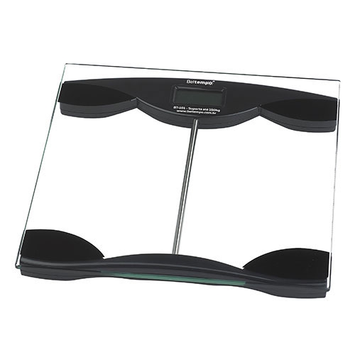 Balança Digital de Banheiro Vidro Transparente Até 150kg - Beltempo
