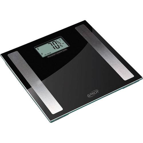 Balança Digital de Vidro 150kg, Taxa de Gordura, Líquido, Massa Muscular e Óssea G-tech Glass Pro
