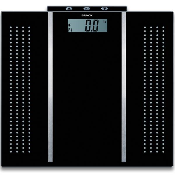 Balança Digital Fitness 150kg de Vidro Temperado Preta 2920/100 - Brinox - Brinox