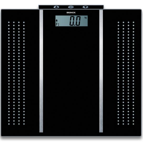 Balança Digital Fitness 150kg de Vidro Temperado Preta 2920/100 - Brinox