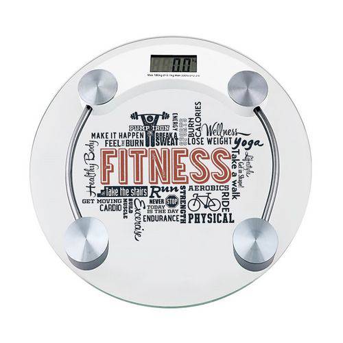 Balança Digital Vidro 180 Kg Banheiro Academia - Fitness