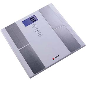 Balança Digital Wiso W939 com Analisador Corporal, Medidor de Taxa de Gordura, Água e Músculo