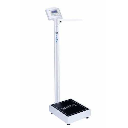 Balança Hospitalar Digital com Antropômetro 200kg / 50g W200 a - Branca - Welmy