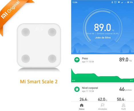 Balança Inteligente Xiaomi Mi Smart Scale 2 - Pronta Entrega