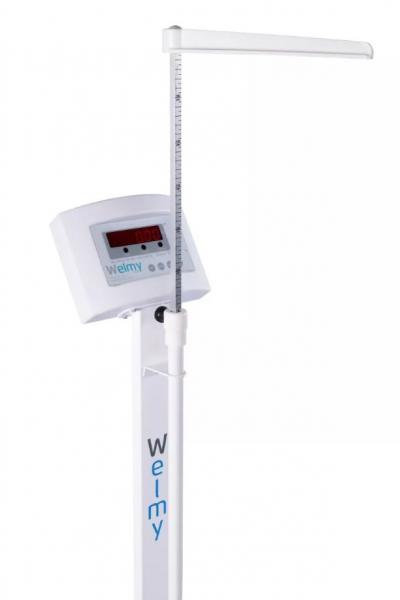 Balança Profissional Médica Eletrônica Digital Antropométrica W200A Branca - 200Kg/100g - Selo Inmetro - Welmy