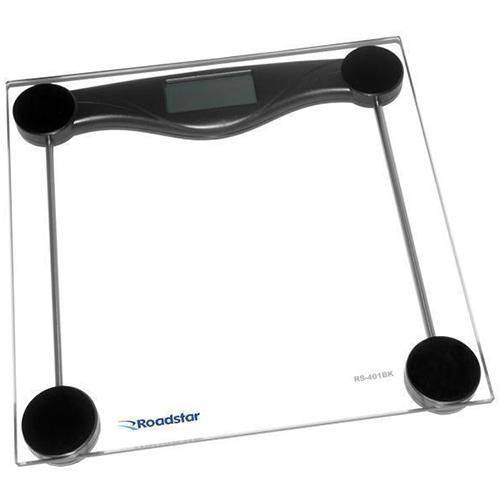 Balança Roadstar Digital de Alta Precisão para Banheiro com Visor Lcd e Capacidade Até 180kg