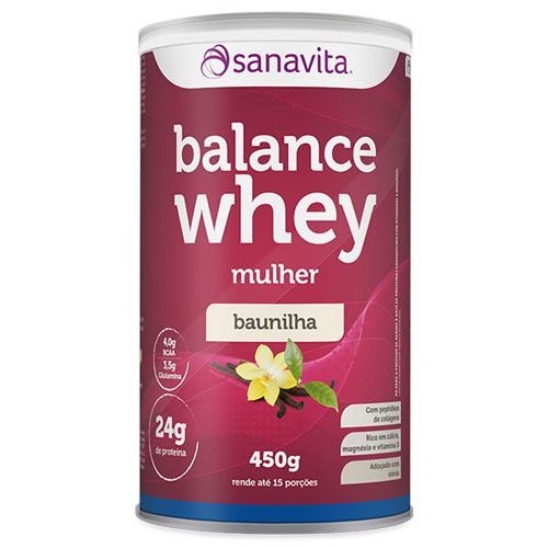 Balance Whey Mulher - 450g Baunilha - Sanavita