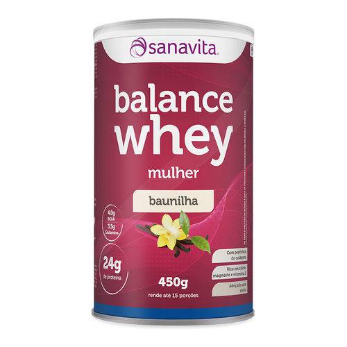 Balance Whey Mulher - Baunilha - Lata 450g
