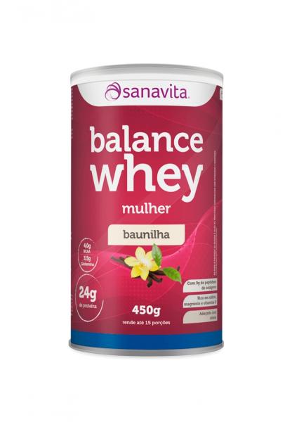 Balance Whey Mulher Sabor Baunilha - 450g - Sanavita