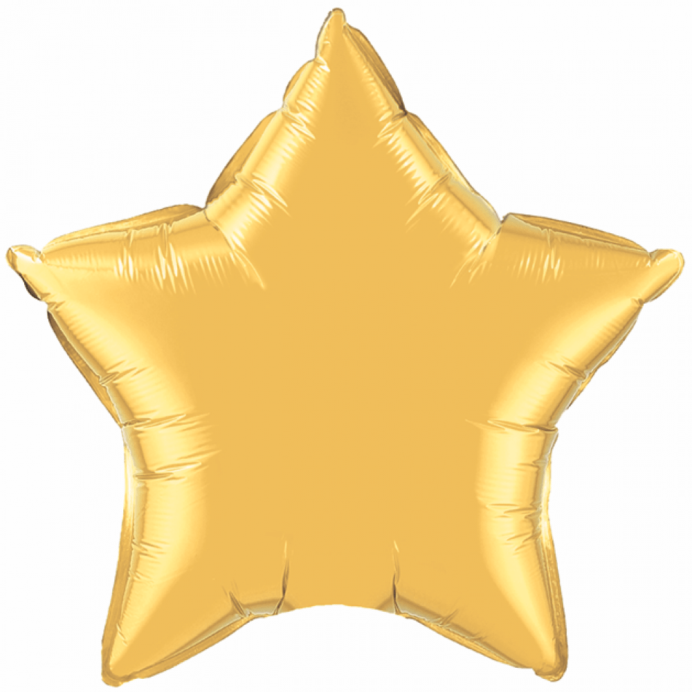 Balão de Estrela Dourado Metalizado 18''