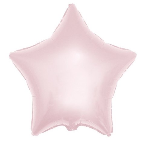 Balão Estrela 9" - Metalizado - Rosa Baby - Unidade