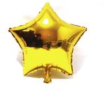 Balão Estrela Dourado Metalizado 45 Cm 18"
