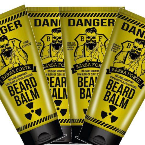 Balm Danger Beard Bálsamo Hidratante 4 X 170g Barba Forte