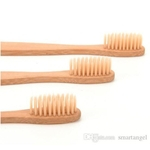 Bamboo escova Ambiental Tongue portátil Cleaner Higiene Oral Cuidados de cerdas macias escovas de dente de madeira