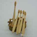 Bamboo escova Atacado Bamboo escova de dentes Oral venda quente de madeira Cuidados de cerdas macias Madeira Escova de bambu