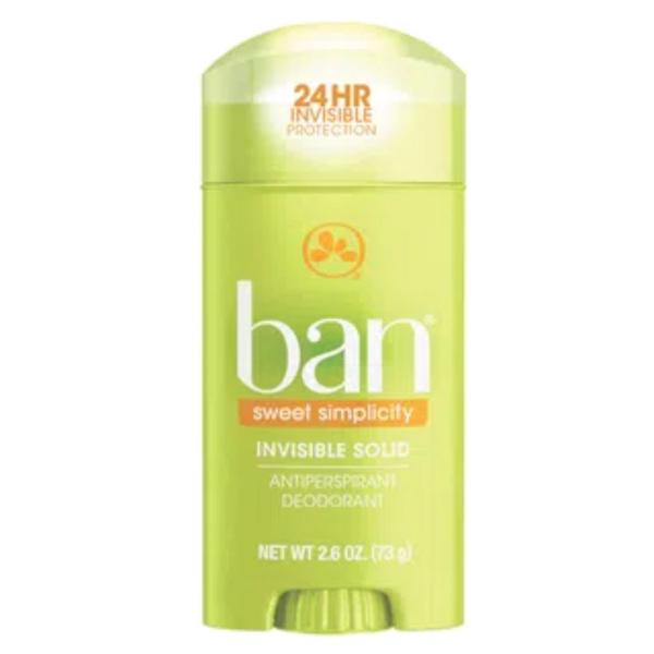 Ban Desodorante Antitranspirante Sólido Sweet Simplicity 73g
