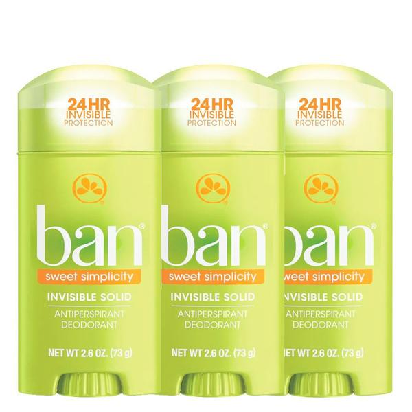 Ban Sweet Simplicity Kit - 3 Desodorantes Sólidos