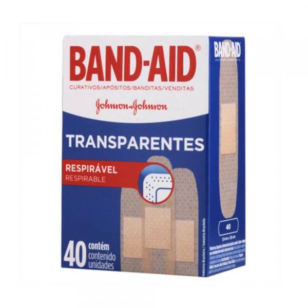 Band Aid Curativo Transparente C/40