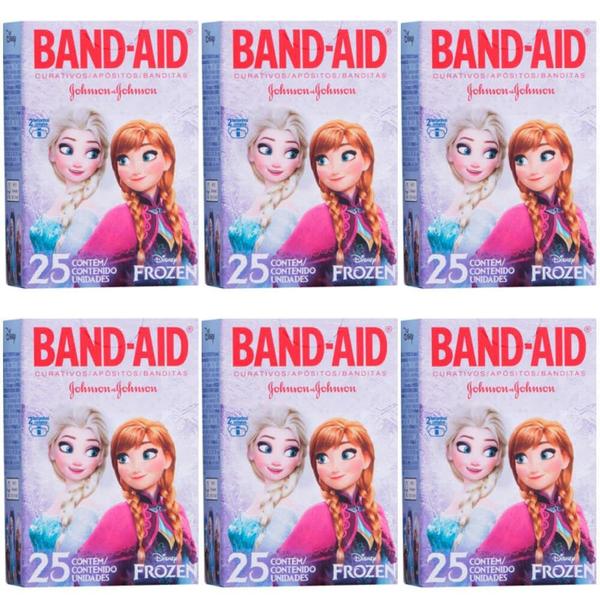 Band Aid Frozen Curativo Infantil C/25 (Kit C/06)