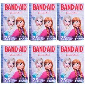 Band Aid Frozen Curativo Infantil com 25 - Kit com 06