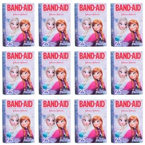Band Aid Frozen Curativo Infantil com 25 - Kit com 12