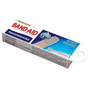 Band-Aid Johnson`s Transparentes com 10 Unidades