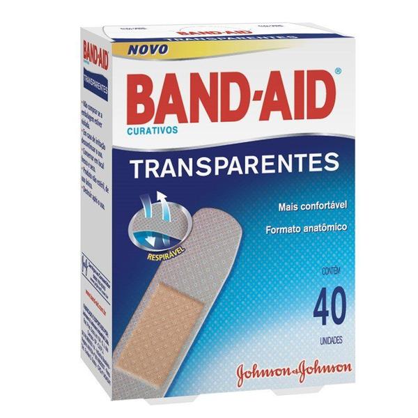 Band-Aid Johnson's Transparente com 40 Unidades - Johnsons