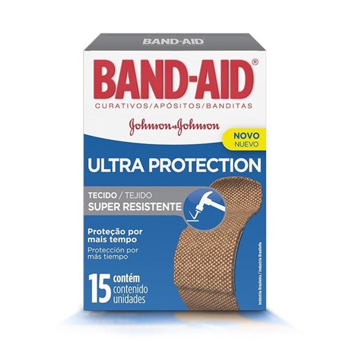 Band-Aid Johnson's Ultra Protection com 15 Unidades