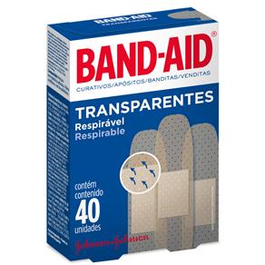 Band-Aid Transparente – 40 Unidades
