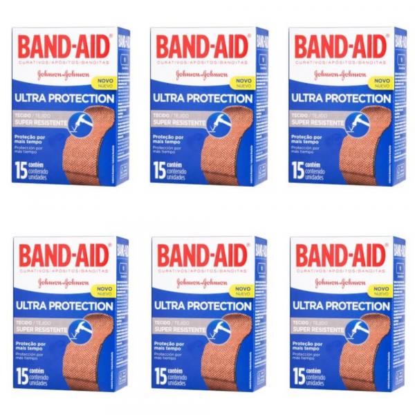 Band Aid Ultra Proteção Curativo C/15 (Kit C/06)