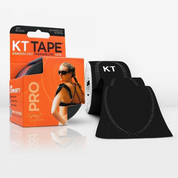 Bandagem Elástica Sintética - Kt Tape 20 Tiras Preta