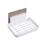 Banheiro Saboneteira simples caixa de plástico sabão Esponja Drenagem Dish Tool Holder