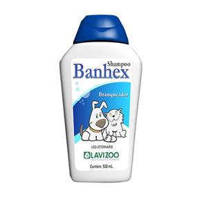 Banhex Shampoo Branqueador 500ml Lavizoo - Cães e Gatos