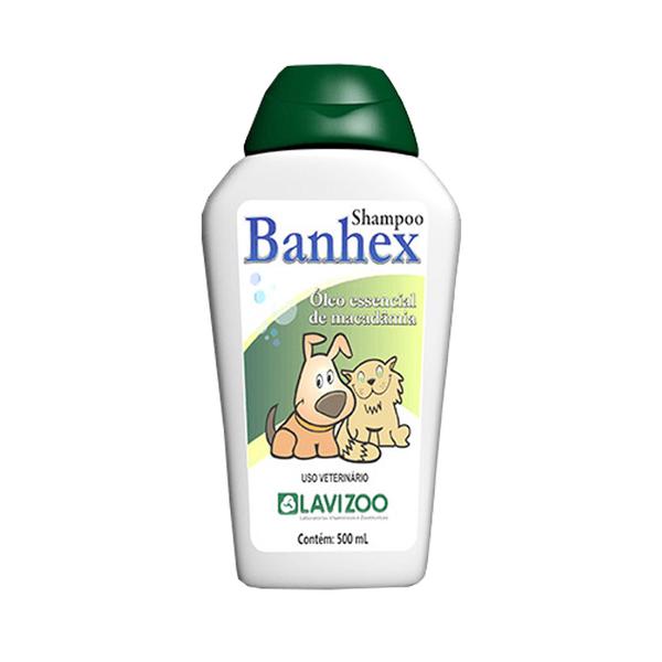 Banhex Shampoo Macadâmia 500ml Lavizoo- Cães Gatos - Lavizoo