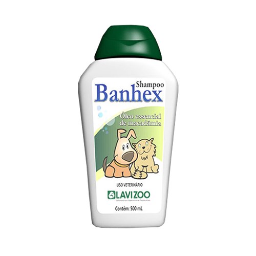 Banhex Shampoo Macadâmia 500ml Lavizoo Cães Gatos