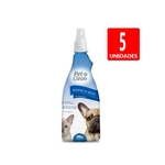 Banho A Seco Pet Clean Liquido Para Cães E Gatos 500ml 5un