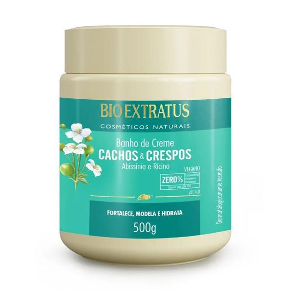 Banho de Creme Cachos e Crespos Rícinio Bio Extratus 500G - Bioextratus