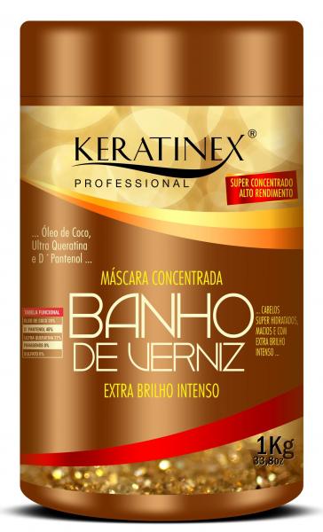 Banho de Verniz Hidratação e Extra Brilho 1Kg Keratinex