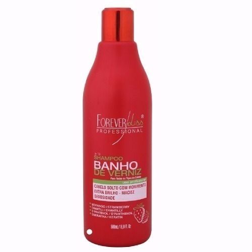 Banho de Verniz Morango Forever Liss Shampoo 500ml