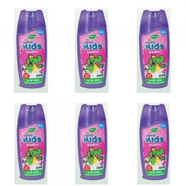 Banho Kids Aloe Vera Shampoo Infantil (Kit C/06)
